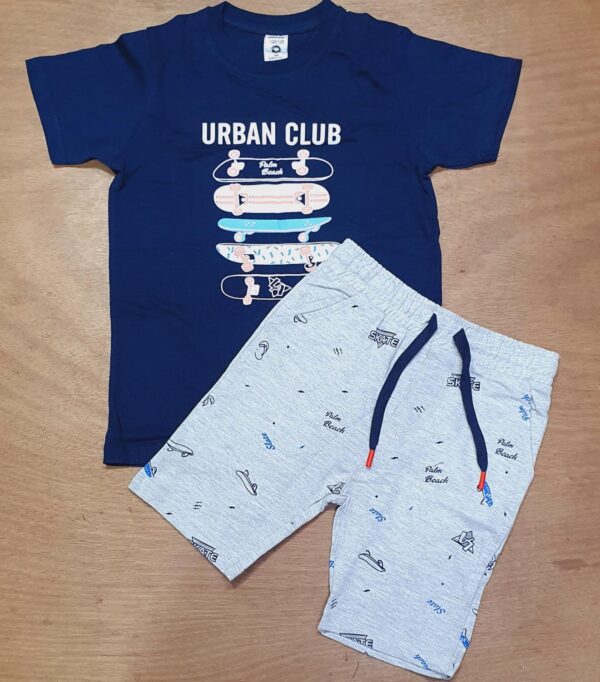 Alive brand Boys picture board terry shorts set