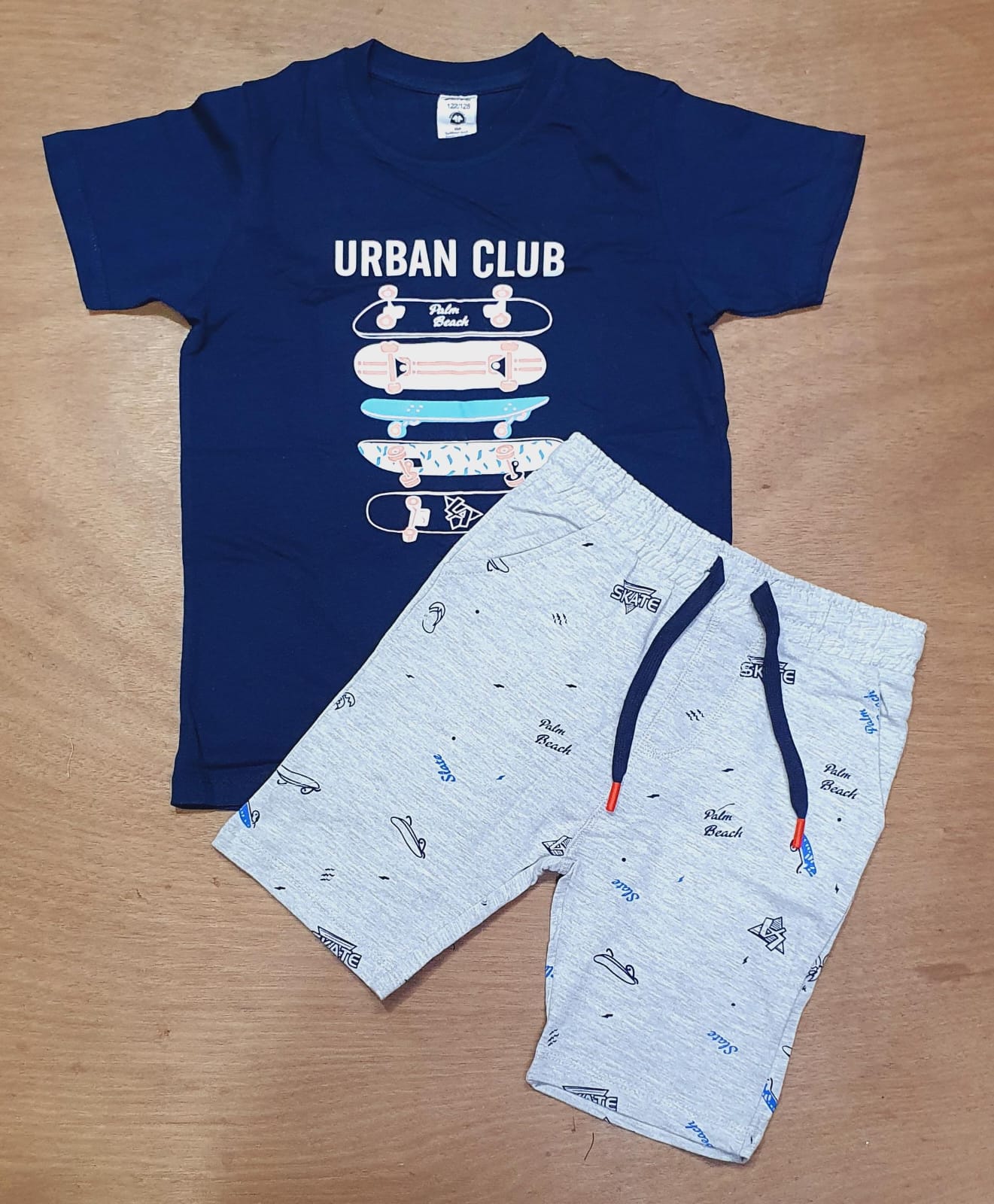Alive brand Boys picture board terry shorts set
