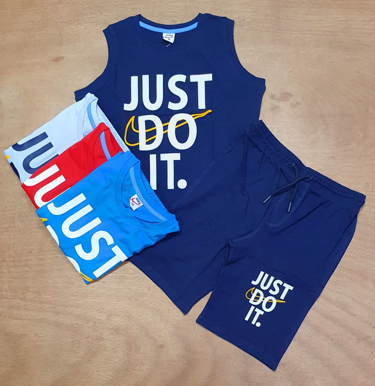Nike brand Hidencity print single jersy short pant-tank top set